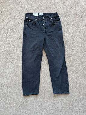 Citizens of Humanity Dahlia High Rise Bow Leg Jeans in Stonington Wash